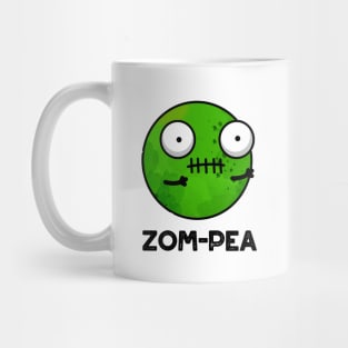 Zom-pea Cute Halloween Zombie Pea Pun Mug